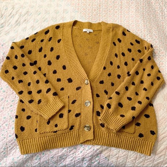 Madewell Hillview Cardigan Sweater in Painted Spots M - Picture 6 of 14